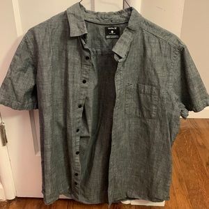 Large button down grey shirt